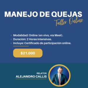 Taller Online: Manejo de quejas.